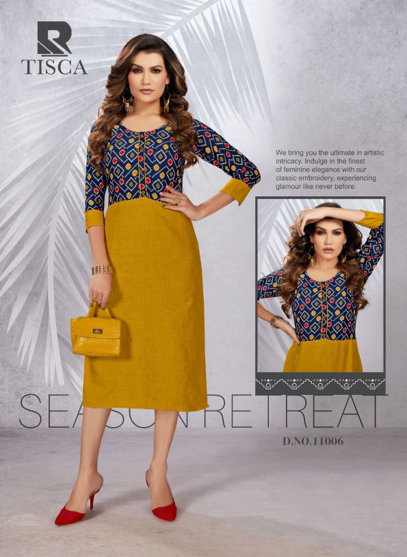 Raashi Tisca Designer Exclusive Wholesale Printed Kurtis
